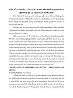 MỘT SỐ GIẢ PHÁP TIẾT KIỆM CHI PHÍ SẢN XUẤT KINH DOANH TẠI CÔNG TY CỔ PHẦN GIẦY HƯNG YÊN