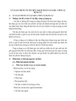 LÝ LUẬN CHUNG VỀ TỔ CHỨC HẠCH TOÁN VẬT LIỆU  CÔNG CỤ DỤNG CỤ