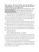 THỰC TRẠNG  KẾ TOÁN NGUỒN VỐN CHỦ SỞ HỮU VÀ TÌNH HÌNH QUẢN LÝ SỬ DỤNG NGUỒN VỐN CHỦ SỞ HỮU Ở TỔNG CÔNG TY GIẤY VIỆT NAM