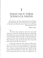 PHÁT HUY TIỀM NĂNG CÁ NHÂN