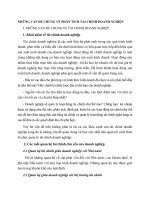 NHỮNG VẤN ĐỀ CHUNG VỀ PHÂN TÍCH TÀI CHÍNH DOANH NGHIỆP