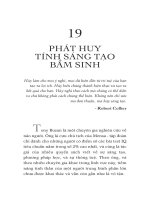 PHÁT HUY TÍNH SÁNG TẠO BẨM SINH