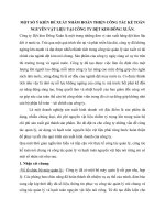 MỘT SỐ Ý KIẾN ĐỀ XUẤT NHẰM HOÀN THIỆN CÔNG TÁC KẾ TOÁN NGUYÊN VẬT LIỆU TẠI CÔNG TY DỆT KIM ĐÔNG XUÂN