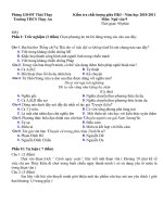 Đề khảo sát giữa học kì I môn Ngữ văn 9 - Có đáp án