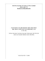 Ngan hang Cau hoi_Ngon ngu lap trinh bac cao