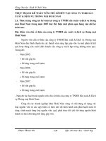 THỰC TRẠNG KẾ TOÁN VỐN CHỦ SỞ HỮU TẠI CÔNG TY TNHH SẢN XUẤT & DỊCH VỤ THƯƠNG MẠI HOÀI NAM