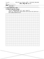 Đề kiểm tra CKI 08- 09