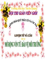 bai MRVT Bảo vệ môi trường