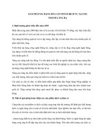 GIẢI PHÁP ĐA DẠNG HÓA SẢN PHẨM DỊCH VỤ TẠI CHI NHÁNH LÁNG HẠ