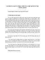 CƠ SỞ LÝ LUẬN VÀ THỰC TIỄN CỦA VIỆC QUẢN LÝ NỢ NƯỚC NGOÀI