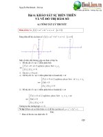 Chương 1 - Bài 6: Khảo sát hàm số - Vẽ đồ thị
