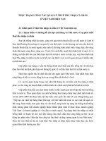 THỰC TRẠNG CÔNG TÁC QUẢN LÝ THUẾ THU NHẬP CÁ NHÂN