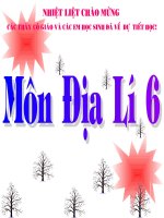 Cấu tạo bên trong của Trái đất (địa 6)