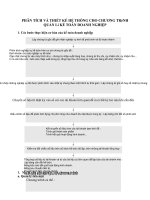 PHÂN TÍCH VÀ THIẾT KẾ HỆ THỐNG CHO CHƯƠNG TRèNH QUẢN Lí KẾ TOÁN DOANH NGHIỆP