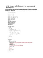 Xây dựng và thiết kế chương trình minh họa thuật toán Dijkstra