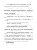 KHÁI QUÁT VỀ CHI NHÁNH CÔNG TY TNHH  LIÊN VẬN QUỐC TẾ