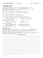 2 đề KTSH 6 Tiết 39 ( MT+ĐA )