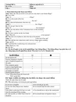 Đề kiểm tra số 2 lớp 9 (Theo dạng đề giao tiếp)