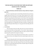 PHƯƠNG HƯỚNG VÀ GIẢI PHÁP PHÁT TRIỂN SẢN XUẤT