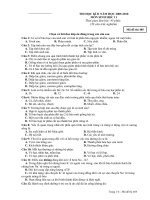 Thi thử HK II Sinh_11 số 5