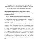 PHÂN TÍCH THỰC TRẠNG CỦA VIỆC SỬ DỤNG HỆ THỐNG KHUYẾN MÃI LÀM GIẢI PHÁP XÚC TIẾN KINH DOANH LỮ HÀNH TẠI CHI NHÁNH CÔNG TY DU LỊCH ĐƯỜNG SẮT SÀI GÒN