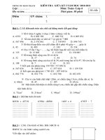 khảo sát lần 1 T&TV lớp 4