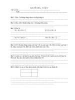 Bài về nhà tuần 9