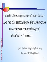 Báo cáo SKKN vật lý