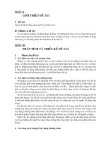 Giới thiệu, phân tích, thiết kế đề tài