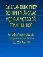 Phép biến hình trong mặt phẳng
