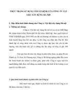 THỰC TRẠNG SỬ DỤNG VỐN CỐ ĐỊNH CỦA CÔNG TY VẬT LIỆU XÂY DỰNG HÀ NỘI