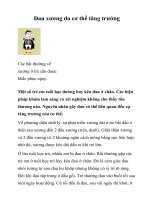 Đau xương do cơ thể tăng trưởng