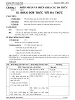 Giáo án Đại số 8 HK I