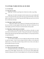 Cơ sở lí luận về phân tích báo cáo tài chính