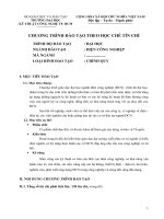 CHƯƠNG TRÌNH ĐÀO TẠO THEO HỌC CHẾ TÍN CHỈ