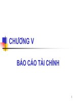 Chương 5: Báo cáo tài chính