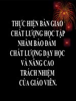 Chyên đề thực hiện bàn giao chất lượng tiểu học