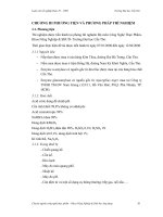 PHƯƠNG TIỆN VÀ PHƯƠNG PHÁP THÍ NGHIỆM