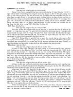 Bài phát biểu trong ngày Nhà giáo Việt Nam