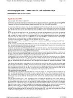 Nguyên tắc chọn RAM