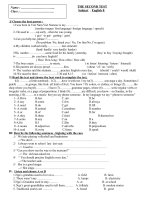 Đ Ề KT LỚP 8 SỐ 2