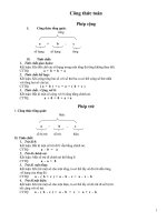 CÔNG THỨC TOÁN 4,5