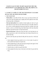 CƠ SỞ LÝ LUẬN VỀ VIÊC TỔ CHỨC HẠCH TOÁN TIÊU THỤ THÀNH PHẨM VÀ XÁC ĐỊNH KẾT QUẢ TIÊU THỤ TRONG CÁC DOANH NGHIỆP SẢN XUẤT