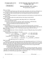 DE  DA thi HSG mon sinh 9 tinh Nghe An A