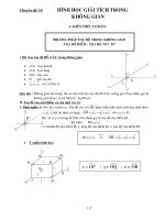 Hình học giải tích trong không gian