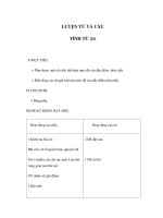 LUYỆN TỪ VÀ CÂU TÍNH TỪ (tt)