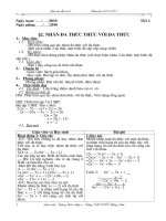 Tiết 2-Nhân đa thức với đa thức