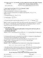 ĐỀ THI THỬ TN MÔN TOÁN 09-10