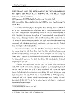 THỰC TRẠNG CÔNG TÁC KIỂM SOÁT RỦI RO TRONG HOẠT ĐỘNG TÍN DỤNG CỦA NGÂN HÀNG THƯƠNG MẠI CỔ PHẦN NGOẠI THƯƠNG CHI NHÁNH HUẾ