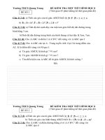 KIỂM TRA CHƯƠNG I HINH 8